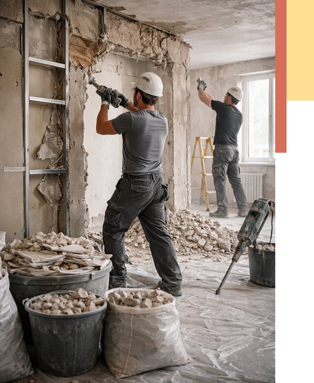 Демонтажные работы в соколе от 2813 руб. — услуги и цена под ключ | ОТДЕЛОЧНИК-Скл