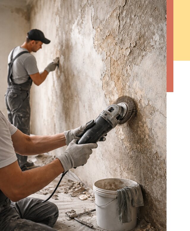 Снятие и удаление краски со стен в соколе от 2188 руб. — ОТДЕЛОЧНИК-Скл