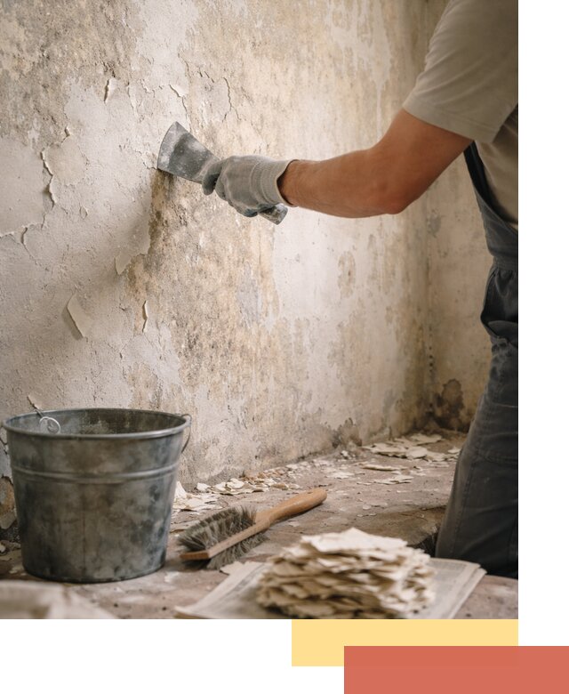 Удаление старой краски со стен в соколе качественно и быстро