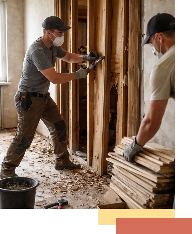 Демонтаж деревянных перегородок в соколе быстро и аккуратно