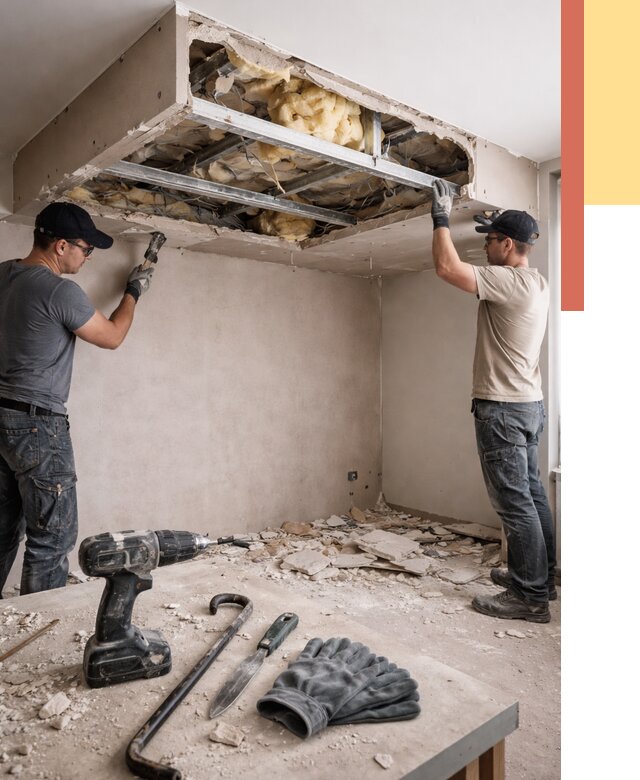 Демонтаж короба из гипсокартона в соколе от 1584 руб. — быстро и недорого | ОТДЕЛОЧНИК-Скл