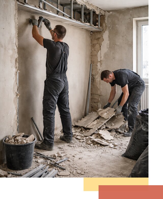 Демонтаж короба из гипсокартона в соколе быстро и аккуратно