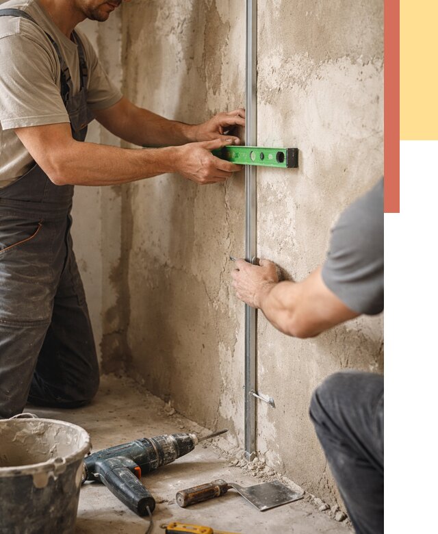 Установка штукатурных маяков в соколе от 7293 руб. — быстро и недорого | ОТДЕЛОЧНИК-Скл