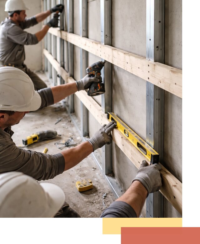 Устройство обрешетки под панели в соколе