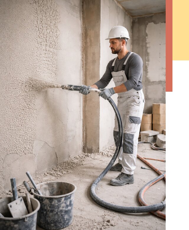 Машинная штукатурка стен в соколе под ключ от 6772 руб./м2 | ОТДЕЛОЧНИК-Скл