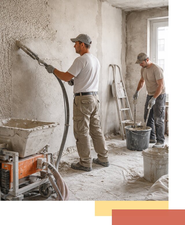 Машинная штукатурка стен в соколе — быстро и качественно