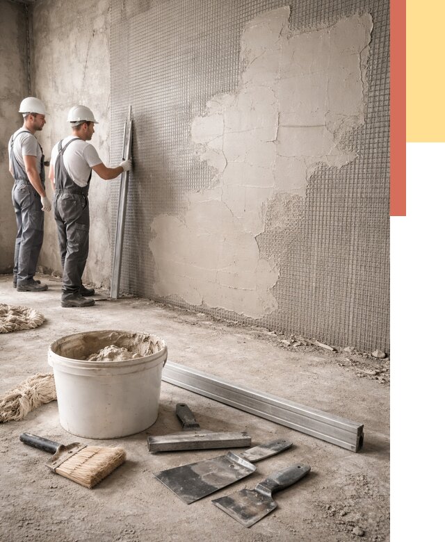 Штукатурка стен по сетке в соколе от 5730 руб./м2 — быстро и недорого | ОТДЕЛОЧНИК-Скл