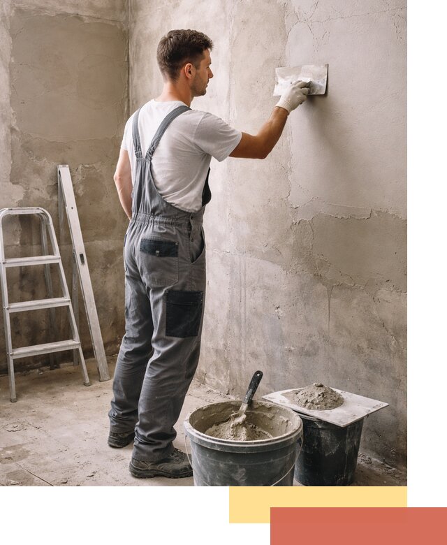 Штукатурка стен в ванной под ключ в соколе