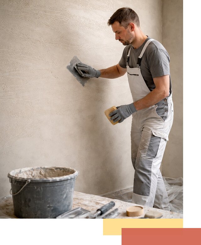 Декоративная штукатурка травертин в соколе для стен и потолков