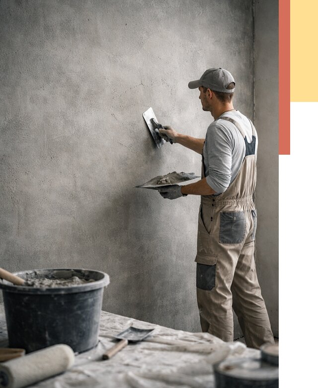 Декоративная штукатурка под бетон в соколе от 2605 руб./м² — нанесение под ключ | ОТДЕЛОЧНИК-Скл