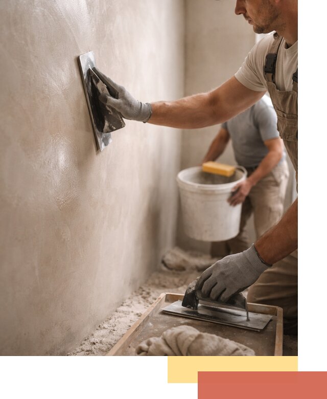 Нанесение марокканской штукатурки таделакт в соколе