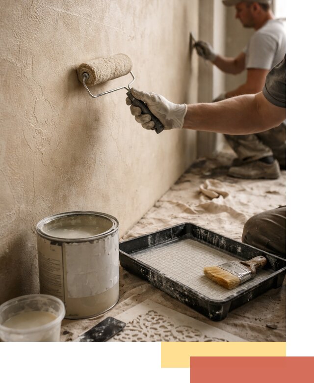 Лессирующая краска для декоративной отделки в соколе