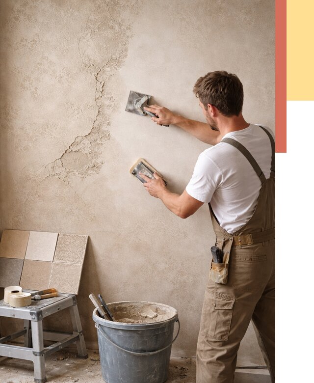 Ремонт декоративной штукатурки в соколе от 4689 руб. под ключ | ОТДЕЛОЧНИК-Скл