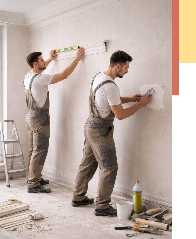 Монтаж лепнины на стены в соколе от 4689 руб. — недорого, быстро | ОТДЕЛОЧНИК-Скл