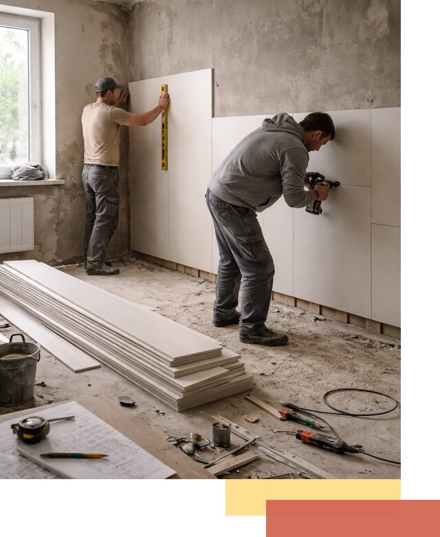 Монтаж ПВХ панелей на стены в соколе качественно и быстро