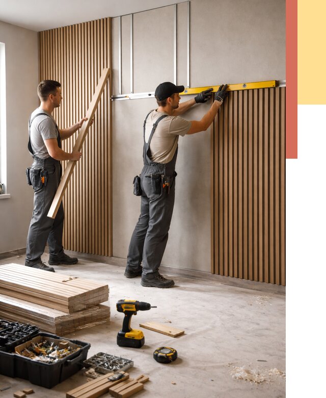 Монтаж реечных панелей на стены в соколе от 1250 руб. — быстро и недорого | ОТДЕЛОЧНИК-Скл