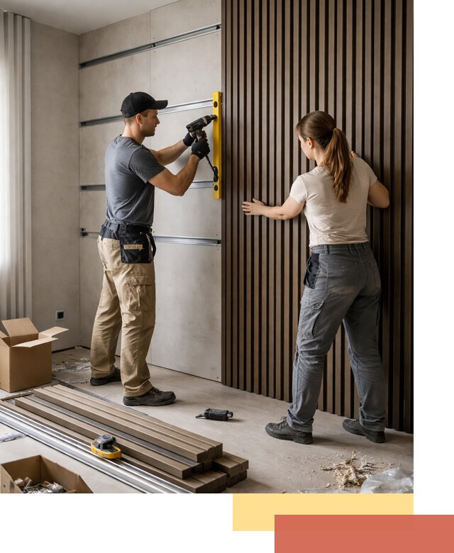 Монтаж реечных панелей на стены в соколе