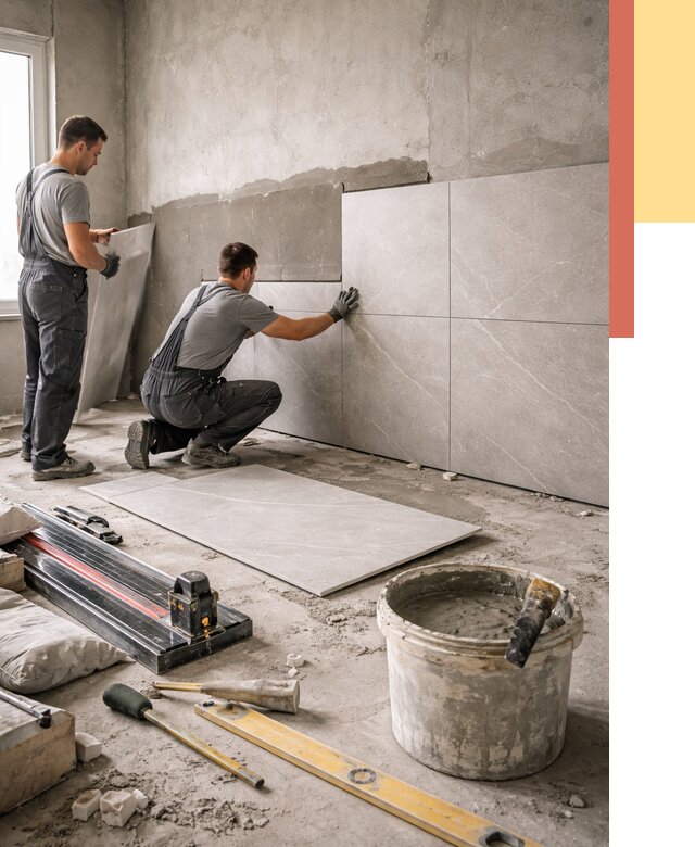 Облицовка стен керамогранитом в соколе от 4376 руб./м² — услуги под ключ | ОТДЕЛОЧНИК-Скл