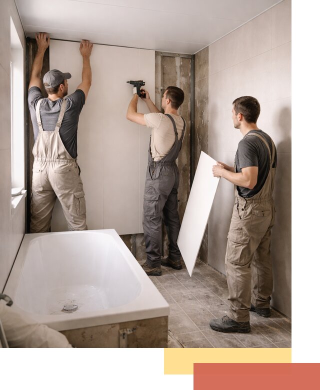 Отделка ванной панели ПВХ профессионально в соколе