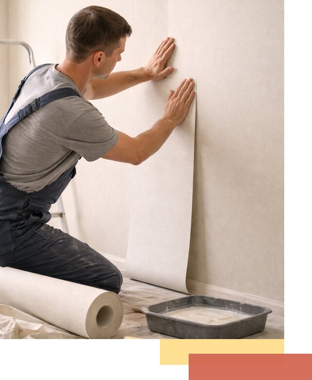 Поклейка флизелиновых обоев в соколе качественно и быстро