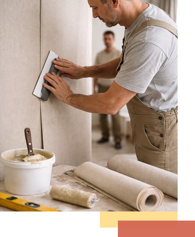 Поклейка текстильных обоев в соколе профессионально и аккуратно