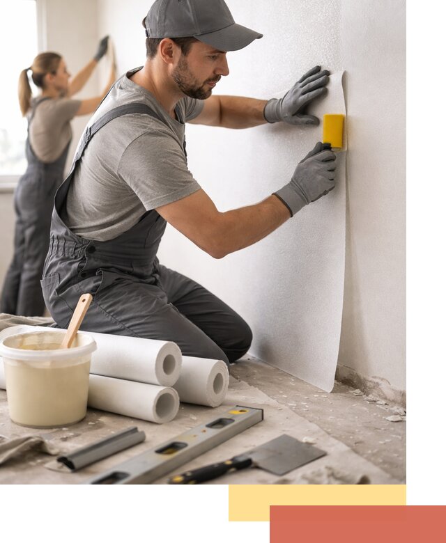 Поклейка стеклообоев профессионально в соколе