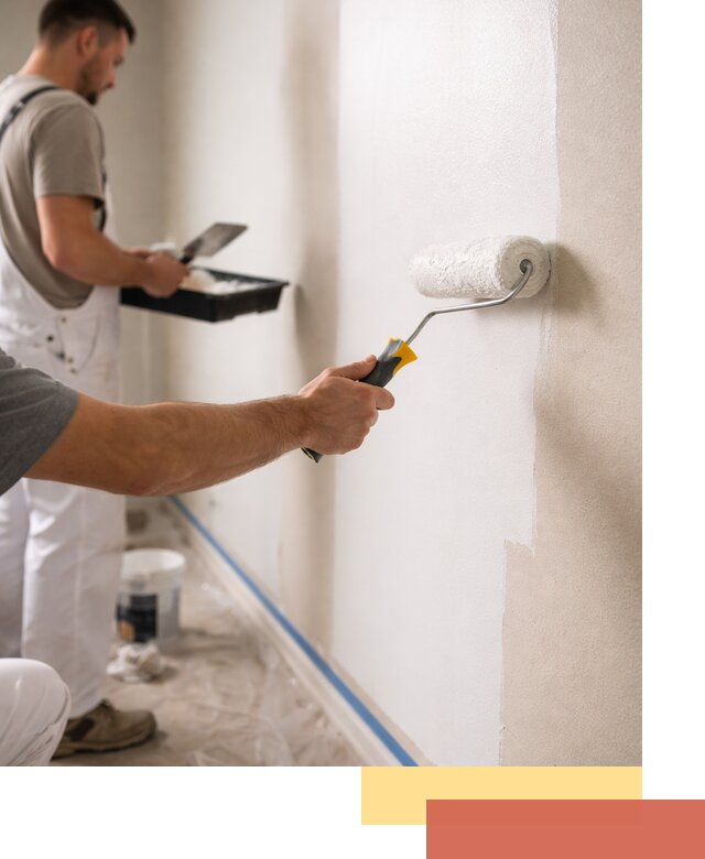 Покраска стен акриловой краской профессионально в соколе