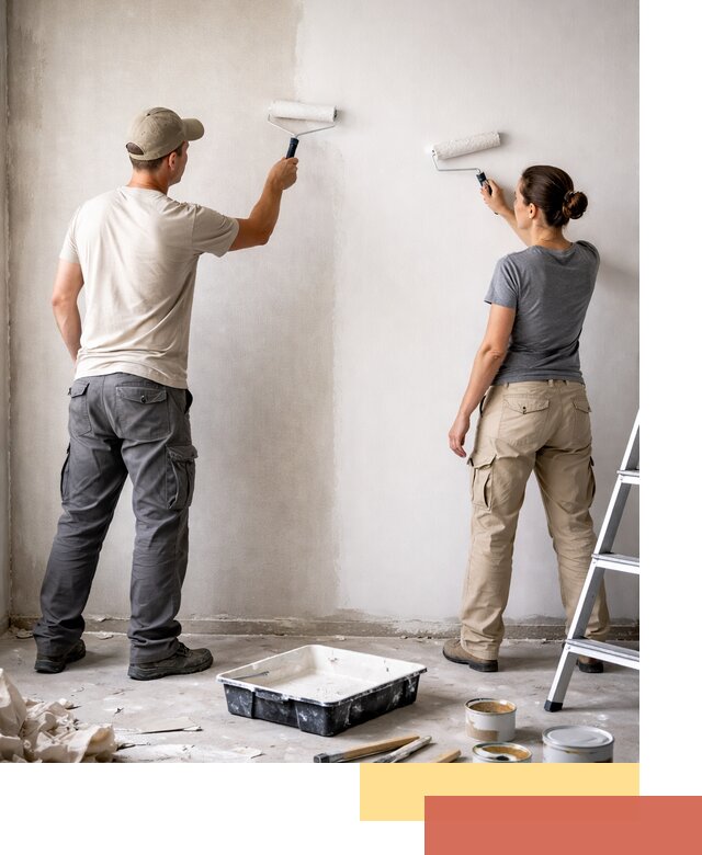 Окраска стен по стеклохолсту в соколе качественно и долговечно