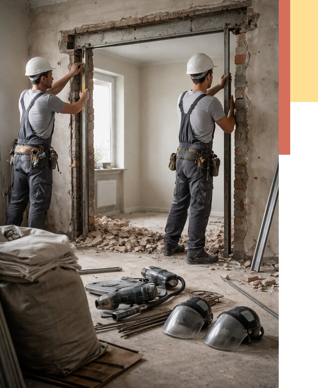 Расширение дверного проема в соколе от 13024 руб. под ключ | ОТДЕЛОЧНИК-Скл