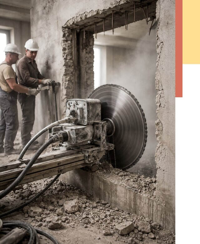 Алмазная резка проемов в соколе от 4689 руб. быстро и недорого | ОТДЕЛОЧНИК-Скл