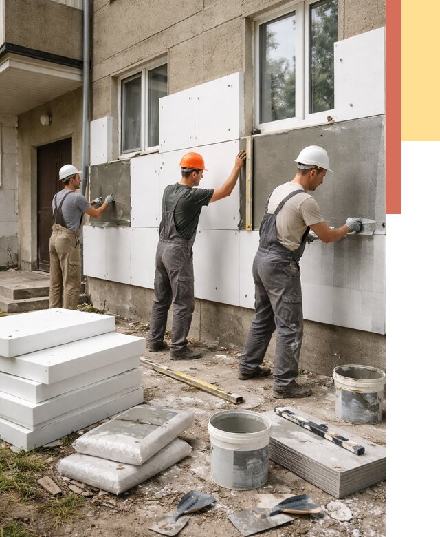 Утепление стен пенопластом в соколе от 1823 руб. — недорого и под ключ | ОТДЕЛОЧНИК-Скл