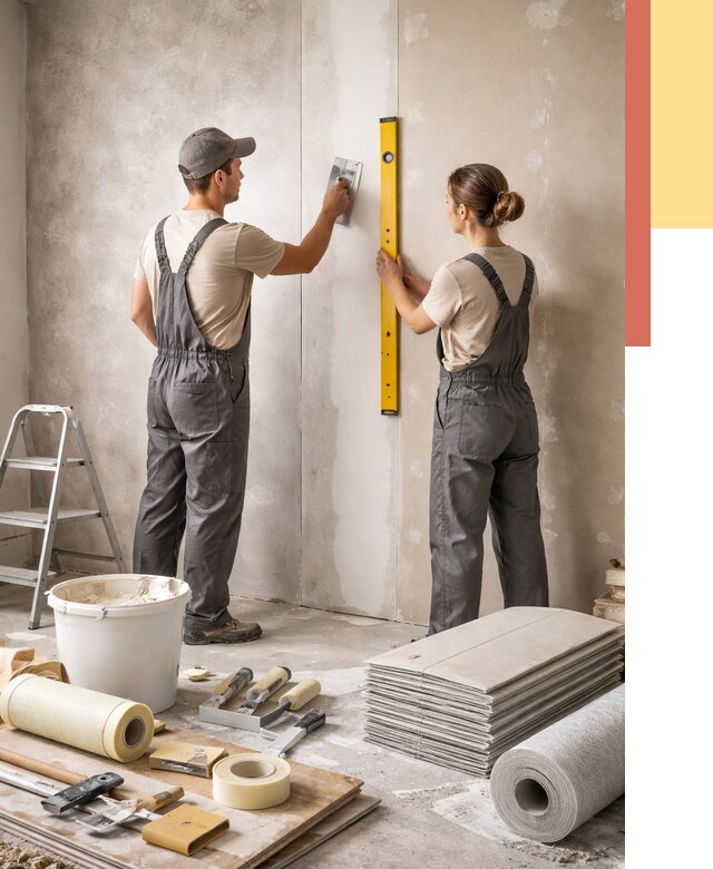 Отделка стен в соколе от 1563 руб/м² — недорого, быстро, под ключ | ОТДЕЛОЧНИК-Скл