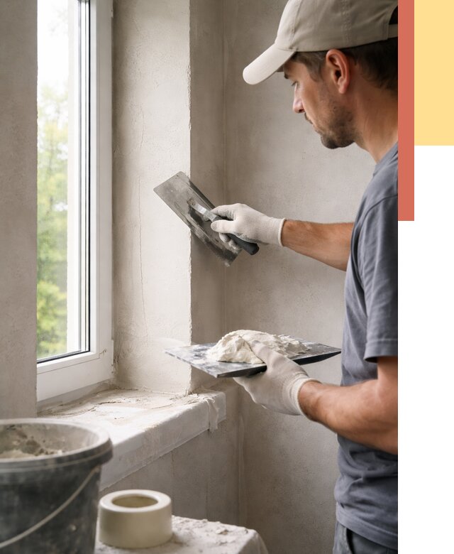 Штукатурка откосов в соколе от 4689 руб/м² — услуги и выравнивание под ключ | ОТДЕЛОЧНИК-Скл