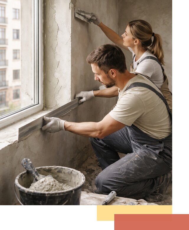 Штукатурка откосов дверей и окон профессионально в соколе