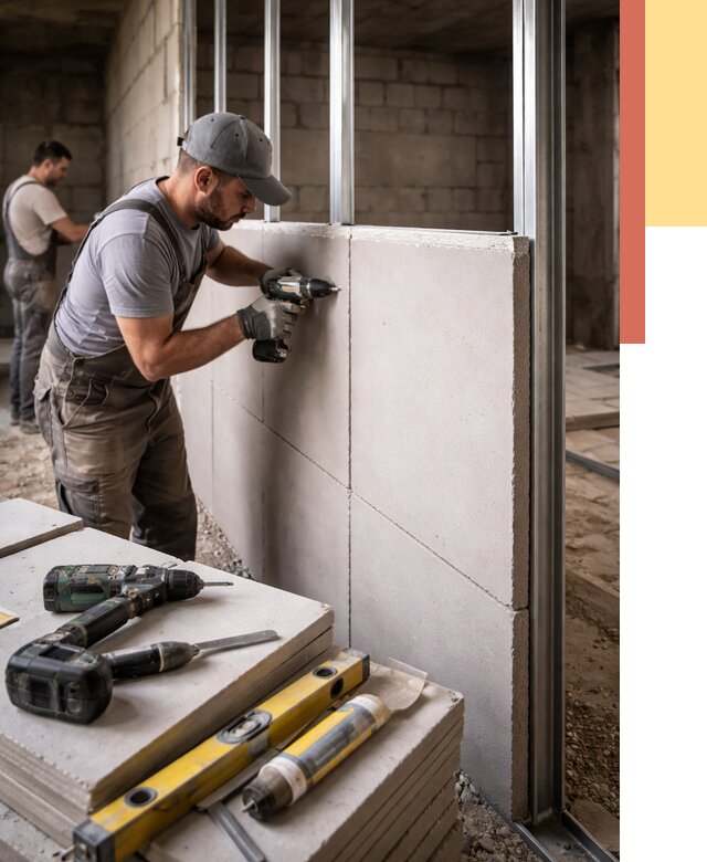 Кладка влагостойких перегородок ПГП в соколе от 1250 руб. под ключ | ОТДЕЛОЧНИК-Скл