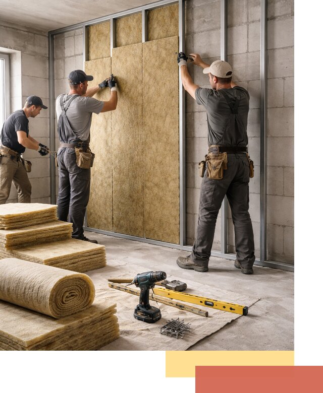 Шумоизоляция перегородок из блоков в соколе — монтаж и защита шумоизоляцией