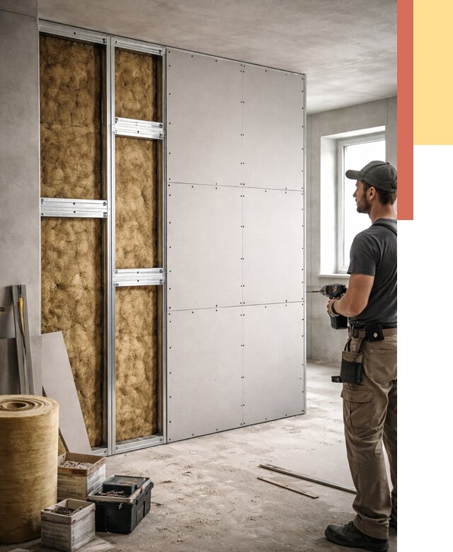 Усиленная перегородка под навеску в соколе от 13336 руб. — монтаж под ключ | ОТДЕЛОЧНИК-Скл