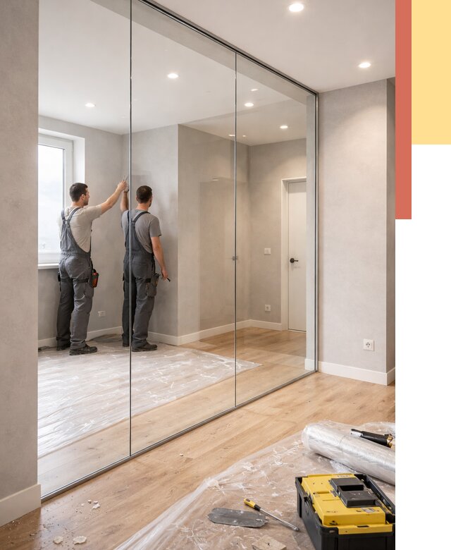 Безрамные стеклянные перегородки в соколе — монтаж от 9898 руб. | ОТДЕЛОЧНИК-Скл