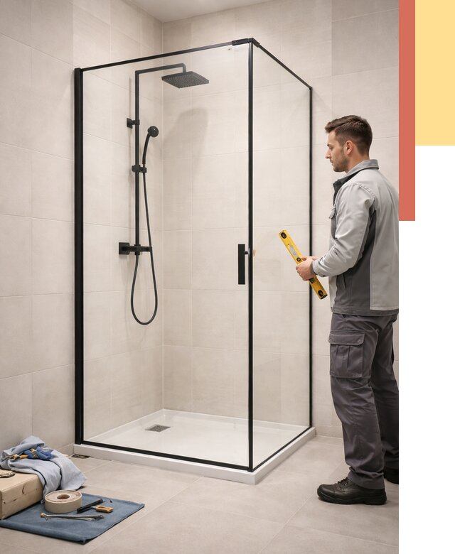 Стеклянные перегородки для душа в соколе от 13024 руб. | Монтаж под ключ — ОТДЕЛОЧНИК-Скл