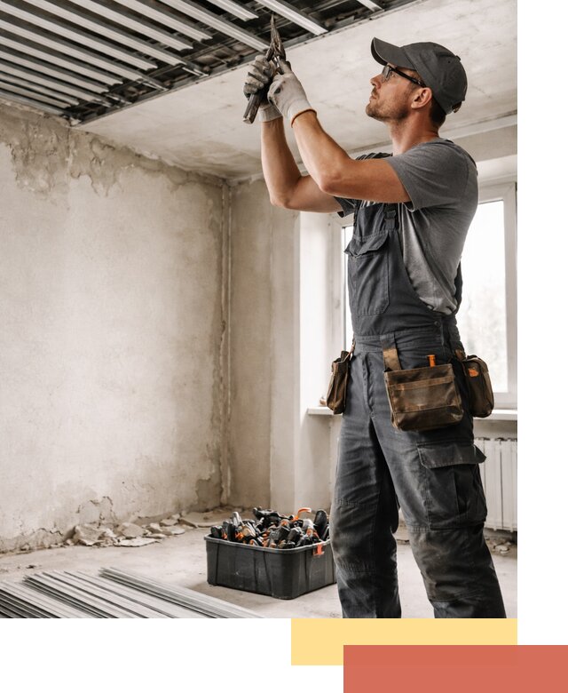 Демонтаж реечного потолка в соколе быстро и аккуратно