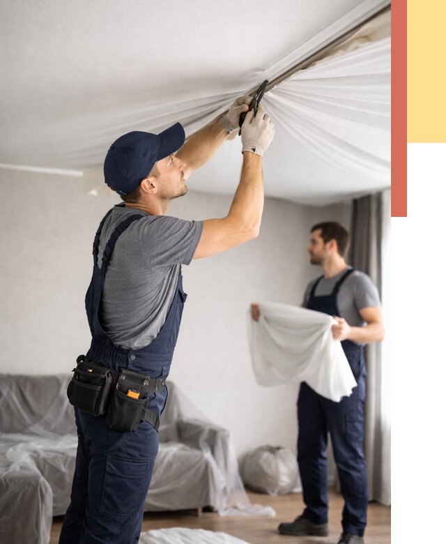 Демонтаж натяжного потолка в соколе от 4689 руб. — снятие и разбор под ключ | ОТДЕЛОЧНИК-Скл