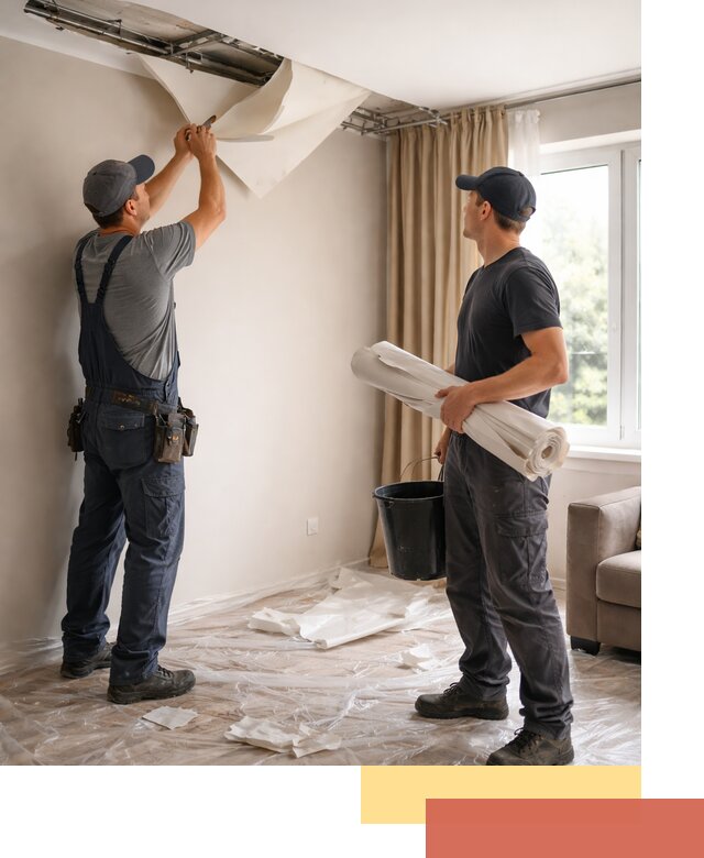 Демонтаж натяжного потолка в соколе быстро и аккуратно