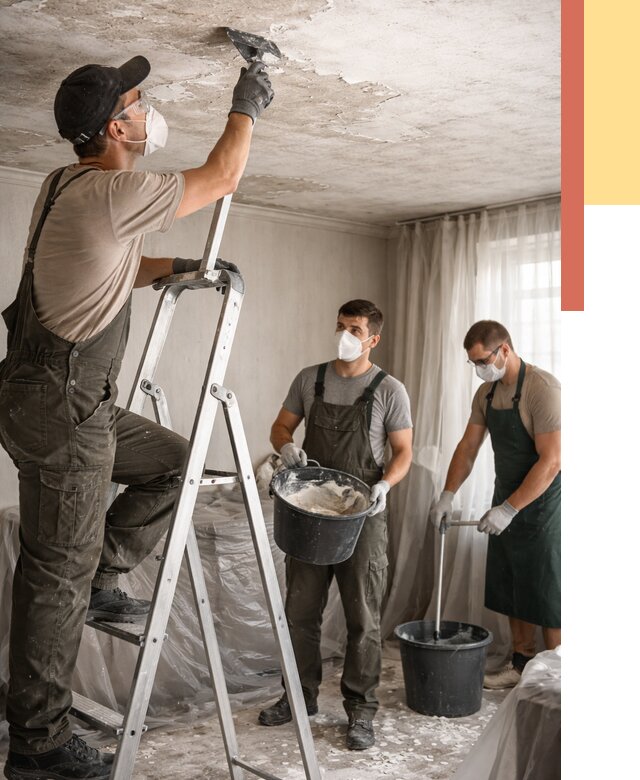 Удаление побелки с потолка в соколе от 2605 руб. быстро и недорого | ОТДЕЛОЧНИК-Скл