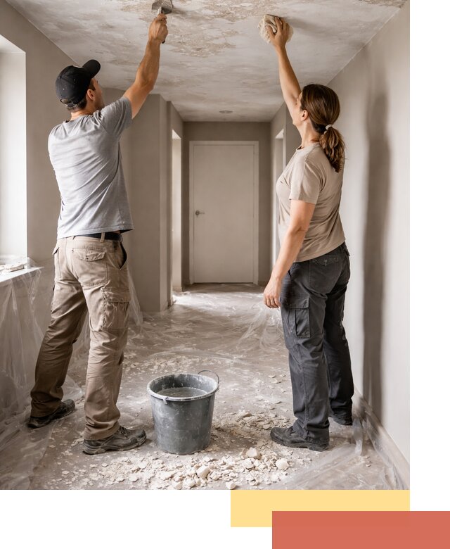 Удаление побелки с потолка в соколе — быстро и аккуратно