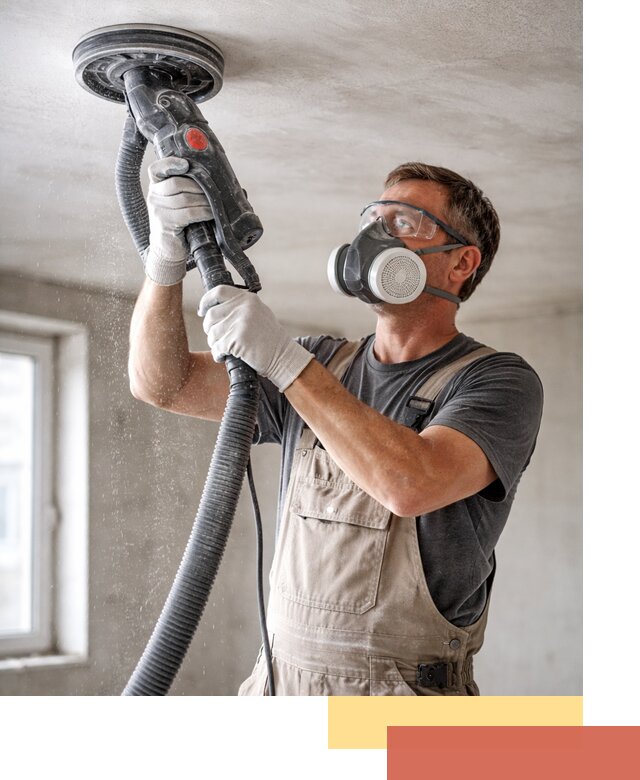 Шлифовка потолка в соколе — качественная подготовка под отделку