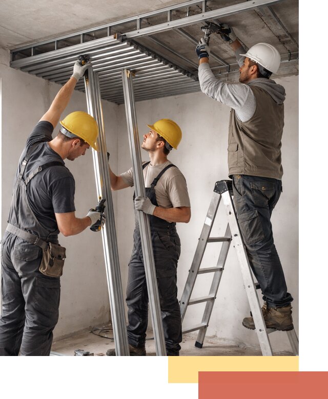 Монтаж реечного потолка под ключ в соколе