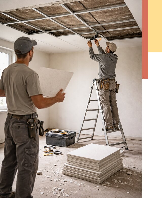 Замена плит подвесного потолка в соколе от 1823 руб. быстро и недорого | ОТДЕЛОЧНИК-Скл