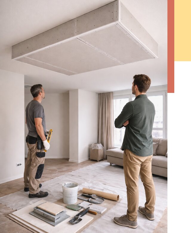 Короб на потолке из гипсокартона в соколе от 2292 руб. — монтаж и услуги под ключ | ОТДЕЛОЧНИК-Скл