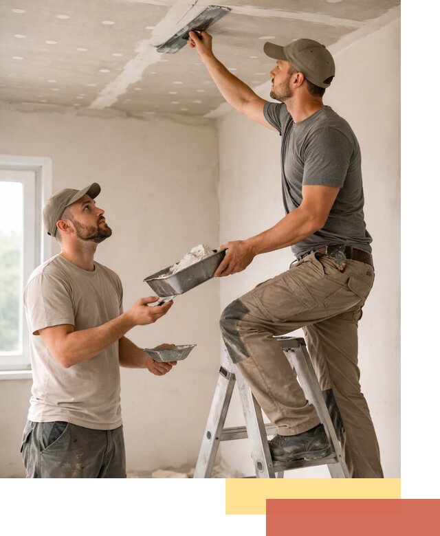 Шпаклевка потолка из гипсокартона в соколе качественно и быстро