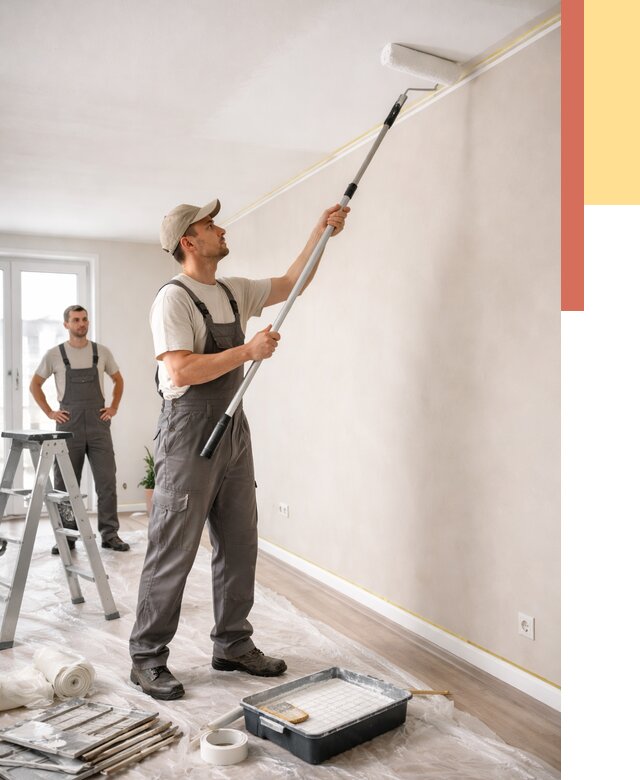 Покраска потолка из гипсокартона в соколе от 4689 руб./м2 — услуги под ключ | ОТДЕЛОЧНИК-Скл